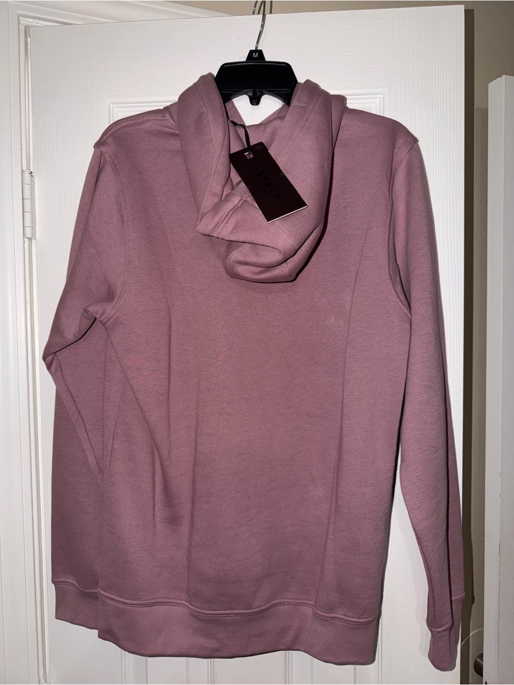 ASPACT Teddy Hoodie Womens M Elderberry Mauve Pink Pullover NWT European - Picture 2 of 3